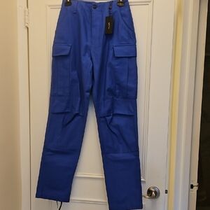 rag & bone Women's Bright Blue Cargo Pants